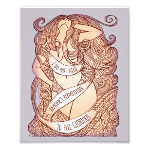 Glorious Medium Print in Lilac Fotodruck