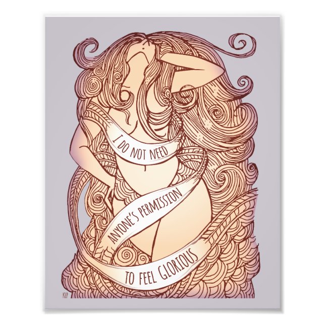 Glorious Medium Print in Lilac Fotodruck (Vorne)