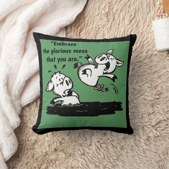 'Glorious mess' wirbelkissen Kissen (Decke)
