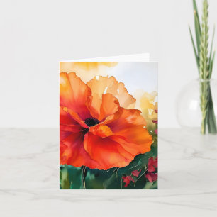 Glorious Morning Mohn kleine Karte