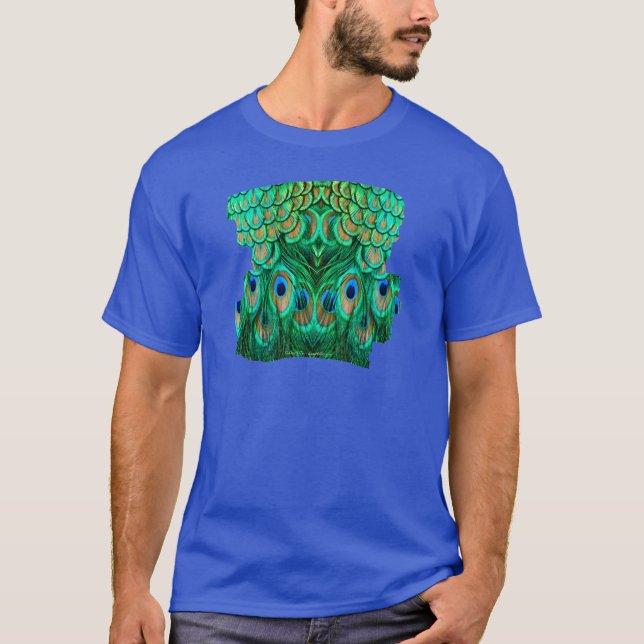 Glorious Peacock Feathers T-Shirt (Vorderseite)