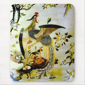 Glorious phoenix antique chinesische Stickerei Mousepad