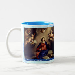 Glorious Rosary Mysteries Item #4: Assumption Zweifarbige Tasse
