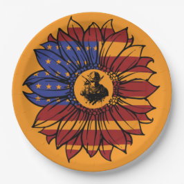 Glorious Veterans orange Pappteller