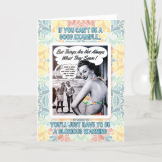 Glorious warning birthday karte