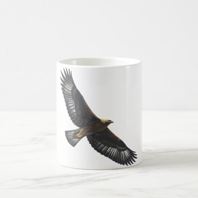 Glorius goldenes Eagle Ansteigen Tasse (Mittel)