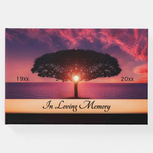 Glorreiche Einstellung Sun Funeral Gästebuch (Vorderseite)