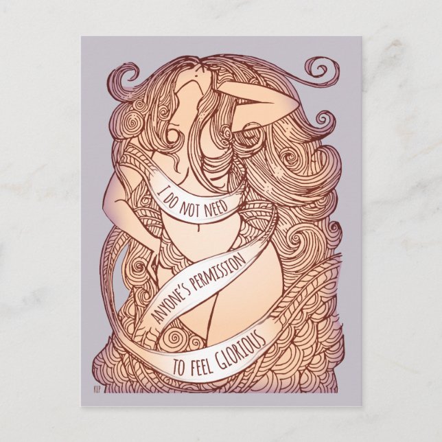 Glorreiche Postkarte in Lilac (Vorderseite)