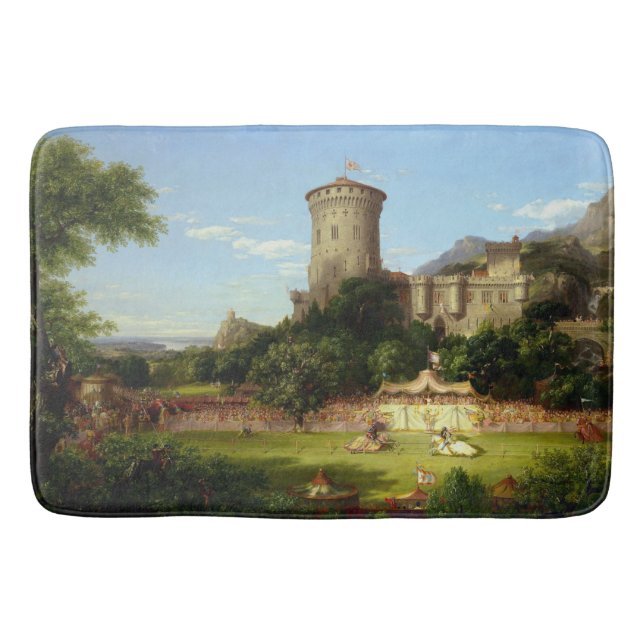 Glorreiche Vergangenheit (mittelalterliche Burg &  Badematte (Vorderseite)