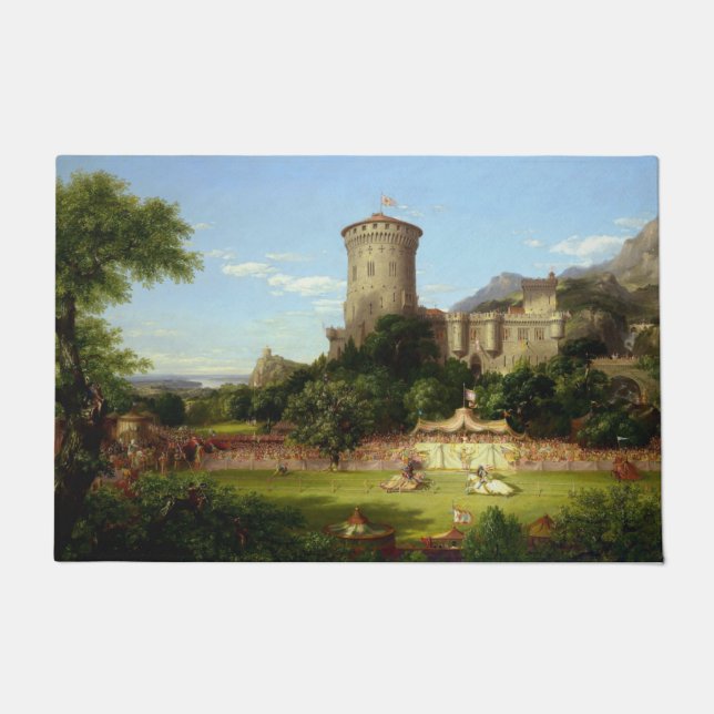 Glorreiche Vergangenheit (mittelalterliche Burg &  Fußmatte (Vorderseite)