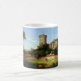 Glorreiche Vergangenheit (mittelalterliche Burg &  Kaffeetasse