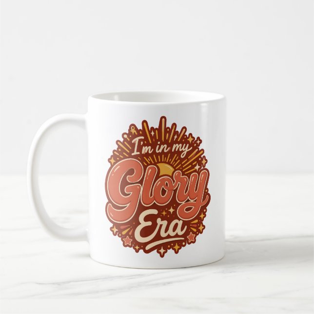 Glory-Ära Christlicher Glaube Retro-Religiös Kaffeetasse (Links)