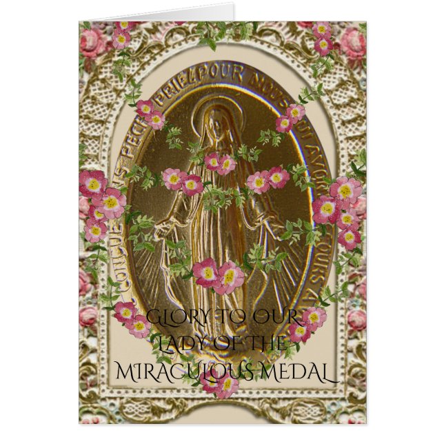 GLORY FÜR UNSERE LADY DER MIRACULOUS MEDAL (Vorne)