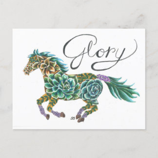 Glory Horse von Sherry Jarvis Postkarte