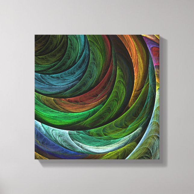 Glory Modern Abstrakt Art Pattern Schwarz-Weiß Leinwanddruck (Vorderseite)