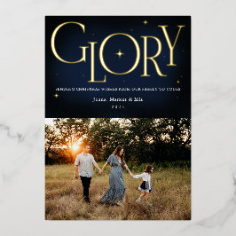 Glory Religious Christmas Design Folien Feiertagskarte
