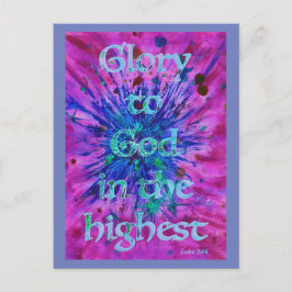 'Glory to God in the Highest' Feiertagspostkarte