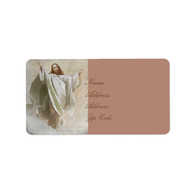 GLORY TO JESUS ADRESSAUFKLEBER (Vorne)