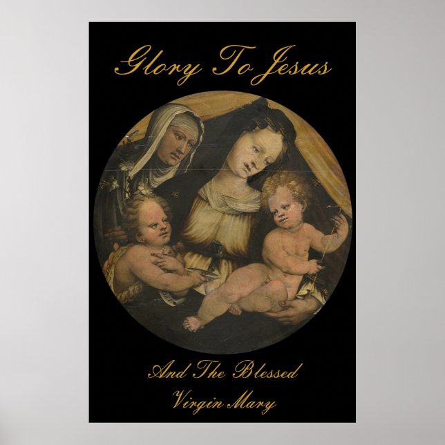 GLORY TO JESUS UND DIE SCHWARZE JUNGFRAU MARY POSTER (Vorne)