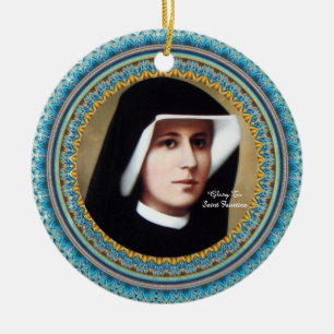 Glory to Saint Faustina Keramikornament