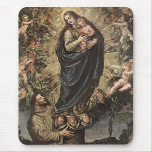 GLORY TO SAINT FRANCIS MOUSEPAD