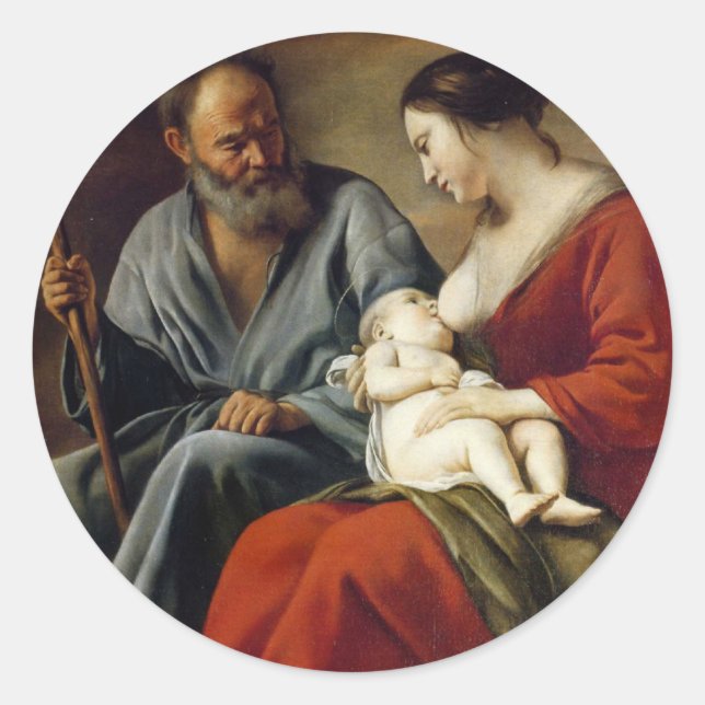 GLORY TO THE HOLY FAMILY RUNDER AUFKLEBER (Vorderseite)