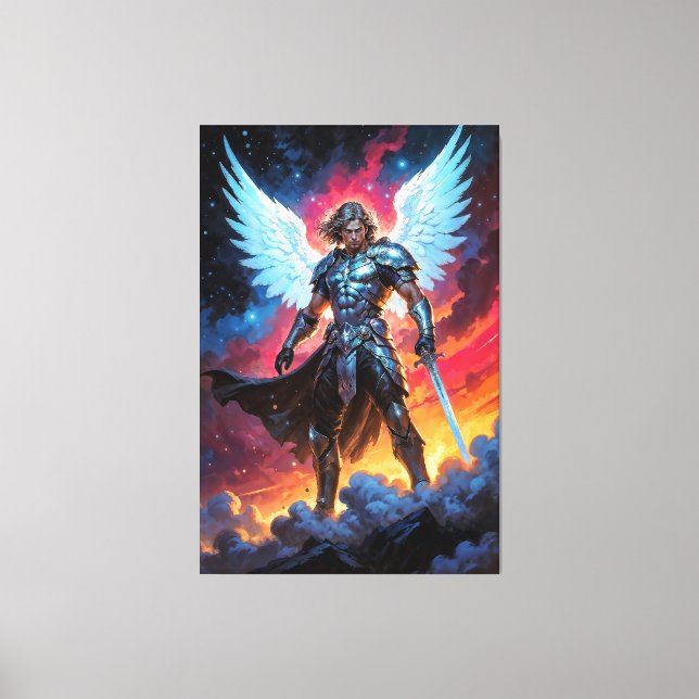 Gloryblade Erzengel Michael Leinwanddruck (Vorderseite)
