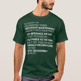 Glossar der technischen Begriffe Percussive Mainte T-Shirt
