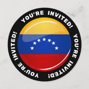 Glossar-Rundvenezuelenflagge Einladung