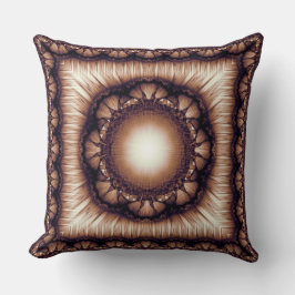 Glossarblütenmuster gerahmtes Fraktal Kissen