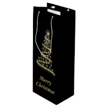 Glossgold Weihnachtsbaum schwarz