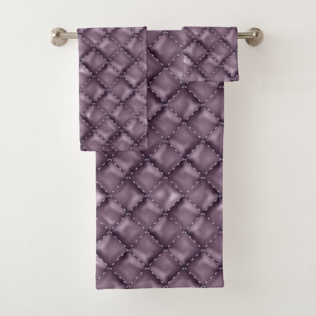 Glossleder Textur Badhandtuch Set (Insitu)