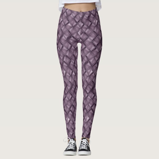 Glossleder Textur Leggings (Vorderseite)