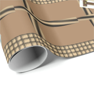Glosswrapping Paper Brown Viktorianisch Geschenkpapier