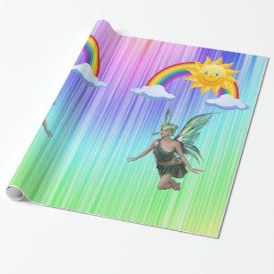 Glosswrapping Paper Fairy Rainbow Geschenkpapier