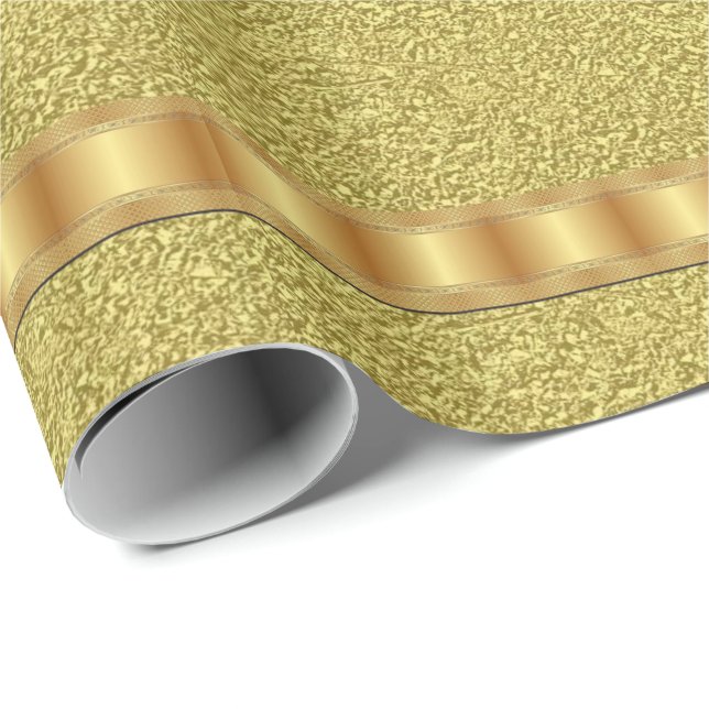 Glosswrapping Paper Gold Geschenkpapier (Rolleneckpunkt)