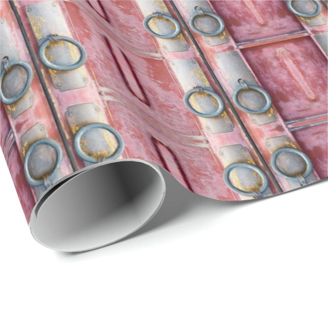 Glosswrapping Paper Pink Locks Geschenkpapier (Rolleneckpunkt)
