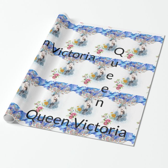 Glosswrapping Paper, Queen Viktorianisch Bloral Geschenkpapier (Ungerollt)