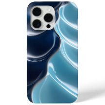 Glossy Blue Abstrakt iPhone Case