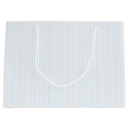Glossy Blue Striping Pastell-Beutel Große Geschenktüte