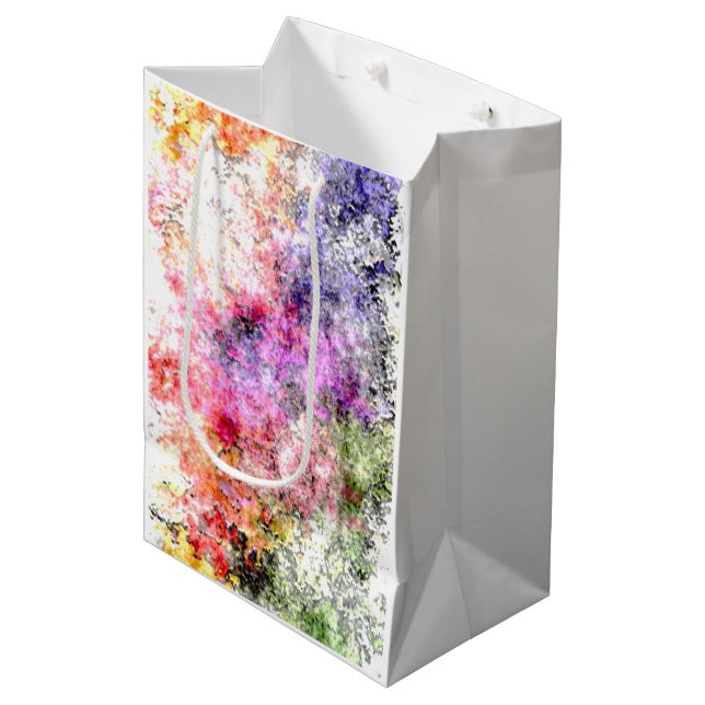 Glossy Gift Bag "Early Spring" Mittlere Geschenktüte (Vorderseite Schrägansicht)