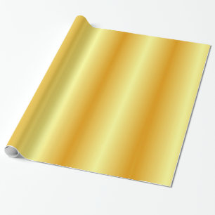 Glossy Gold Look Elegante moderne Vorlage Geschenkpapier