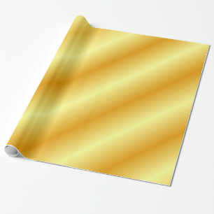 Glossy Gold Look Elegante Moderne Vorlage Golden Geschenkpapier