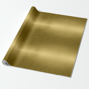 Glossy Gold Metal Texture Chic Shiny Glamour Geschenkpapier