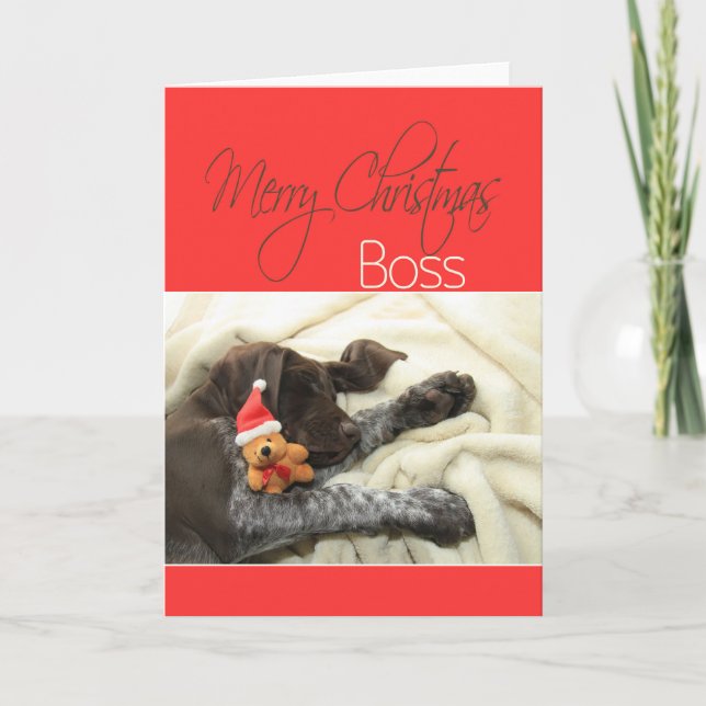 Glossy Grizzly Boss Frohe Weihnachten (Vorderseite)