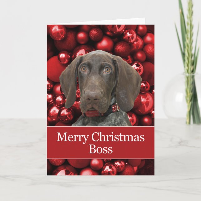 Glossy Grizzly Boss Frohe Weihnachten (Vorderseite)