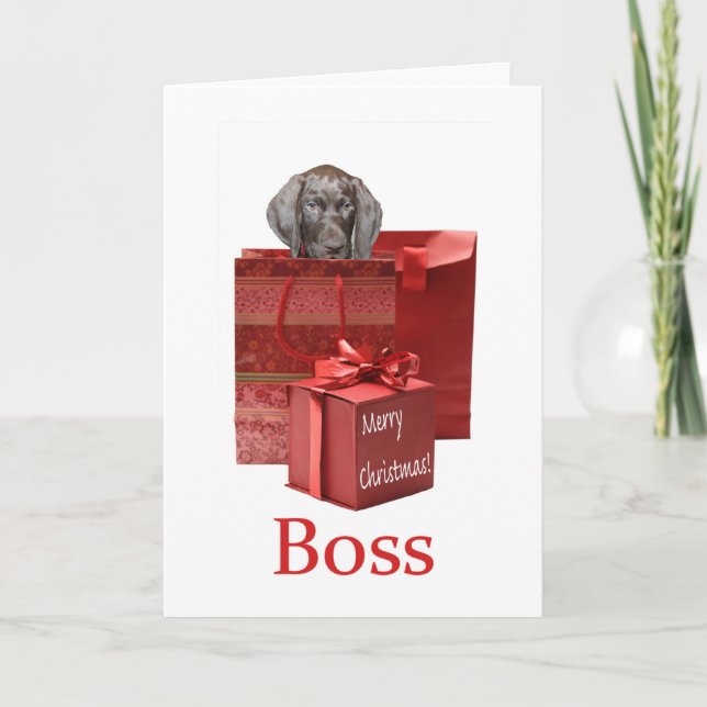 Glossy Grizzly Boss Frohe Weihnachten (Vorderseite)