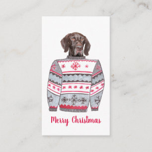 Glossy Grizzly Ugly Christmas Sweater Begleitkarte
