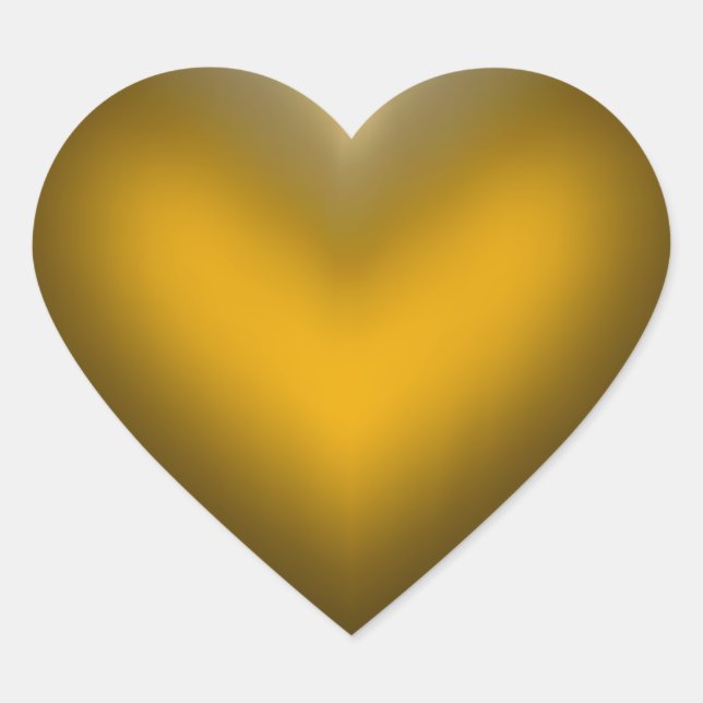 Glossy Heart Herz-Aufkleber (Vorderseite)