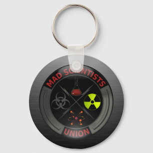 Glossy Mad Scientist Union Button Schlüsselanhänger